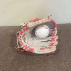 Rawlings Baseball Glove with Ball